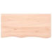 vidaXL Estante de pared madera maciza roble sin tratar 100x50x(2-4) cm