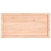 vidaXL Estante de pared madera maciza roble sin tratar 100x50x(2-4) cm