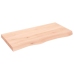 Estante de pared madera maciza roble sin tratar 100x50x(2-6) cm