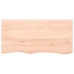 Estante de pared madera maciza roble sin tratar 100x50x(2-6) cm