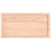 Estante de pared madera maciza roble sin tratar 100x50x(2-6) cm