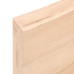 Estante de pared madera maciza roble sin tratar 100x50x(2-6) cm