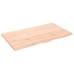 Estante de pared madera maciza de roble sin tratar 100x60x2 cm