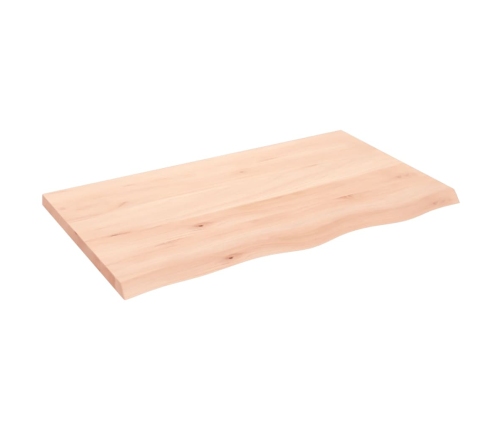 vidaXL Estante de pared madera maciza roble sin tratar 100x60x(2-4) cm