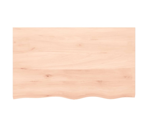 vidaXL Estante de pared madera maciza roble sin tratar 100x60x(2-4) cm