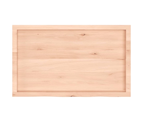 vidaXL Estante de pared madera maciza roble sin tratar 100x60x(2-4) cm