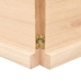 Estante de pared madera maciza roble sin tratar 120x30x(2-4) cm