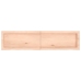 Estante de pared madera maciza roble sin tratar 120x30x(2-4) cm