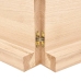 Estante de pared madera maciza roble sin tratar 120x30x(2-6) cm