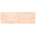 Estante de pared madera maciza roble sin tratar 120x40x(2-4) cm