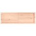 vidaXL Estante de pared madera maciza roble sin tratar 120x40x(2-4) cm