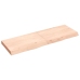 Estante de pared madera maciza roble sin tratar 120x40x(2-6) cm