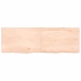 Estante de pared madera maciza roble sin tratar 120x40x(2-6) cm