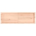 Estante de pared madera maciza roble sin tratar 120x40x(2-6) cm