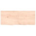 Estante de pared madera maciza roble sin tratar 120x50x(2-4) cm