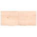 vidaXL Estante de pared madera maciza roble sin tratar 120x50x(2-6) cm