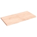 Estante de pared madera maciza roble sin tratar 120x60x(2-4) cm