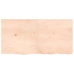 Estante de pared madera maciza roble sin tratar 120x60x(2-4) cm