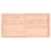 Estante de pared madera maciza roble sin tratar 120x60x(2-4) cm