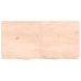 Estante de pared madera maciza roble sin tratar 120x60x(2-6) cm