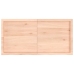 Estante de pared madera maciza roble sin tratar 120x60x(2-6) cm