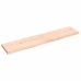 Estante de pared madera maciza roble sin tratar 140x30x(2-4) cm