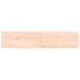 vidaXL Estante de pared madera maciza roble sin tratar 140x30x(2-6) cm