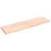 Estante de pared madera maciza roble sin tratar 140x40x(2-4) cm