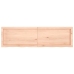 Estante de pared madera maciza roble sin tratar 140x40x(2-6) cm