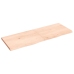 Estante de pared madera maciza roble sin tratar 140x50x(2-4) cm