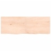 vidaXL Estante de pared madera maciza roble sin tratar 140x50x(2-4) cm