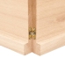 vidaXL Estante de pared madera maciza roble sin tratar 140x50x(2-4) cm