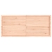 vidaXL Estante de pared madera maciza roble sin tratar 140x60x(2-4) cm