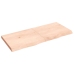 vidaXL Estante de pared madera maciza roble sin tratar 140x60x(2-6) cm