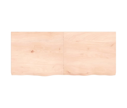 vidaXL Estante de pared madera maciza roble sin tratar 140x60x(2-6) cm