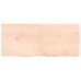 vidaXL Estante de pared madera maciza roble sin tratar 140x60x(2-6) cm