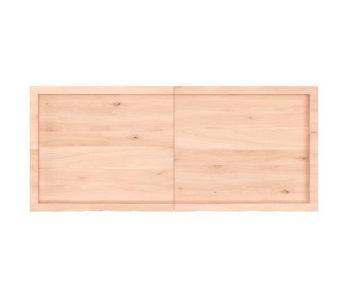 vidaXL Estante de pared madera maciza roble sin tratar 140x60x(2-6) cm