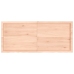 vidaXL Estante de pared madera maciza roble sin tratar 140x60x(2-6) cm