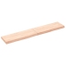 Estante de pared madera maciza roble sin tratar 160x30x(2-6) cm