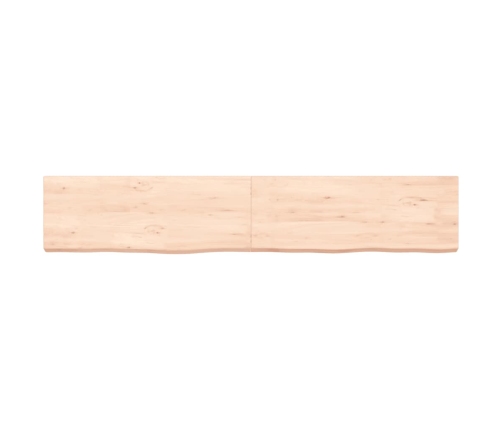 vidaXL Estante de pared madera maciza roble sin tratar 160x30x(2-6) cm