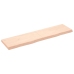 vidaXL Estante de pared madera maciza roble sin tratar 160x40x(2-6) cm