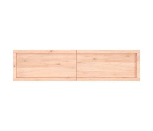 vidaXL Estante de pared madera maciza roble sin tratar 160x40x(2-6) cm