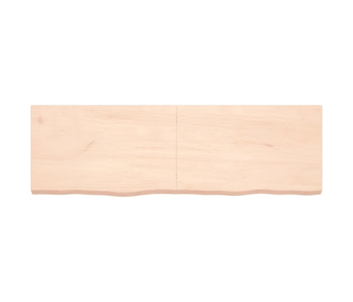 vidaXL Estante de pared madera maciza roble sin tratar 160x50x(2-6) cm