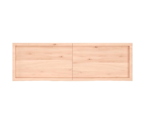 vidaXL Estante de pared madera maciza roble sin tratar 160x50x(2-6) cm