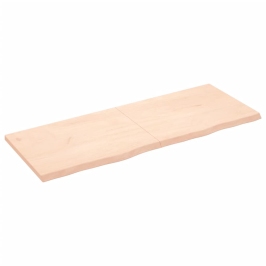 Estante de pared madera maciza roble sin tratar 160x60x(2-4) cm