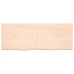 vidaXL Estante de pared madera maciza roble sin tratar 160x60x(2-4) cm