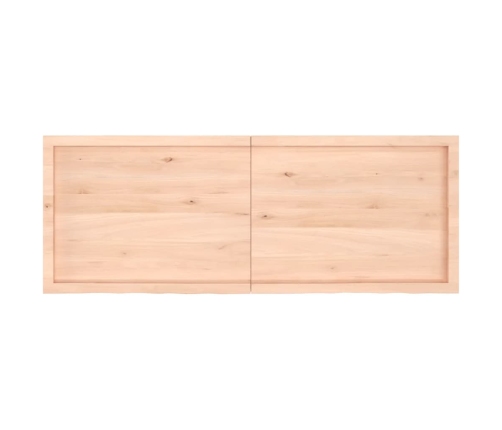 vidaXL Estante de pared madera maciza roble sin tratar 160x60x(2-4) cm