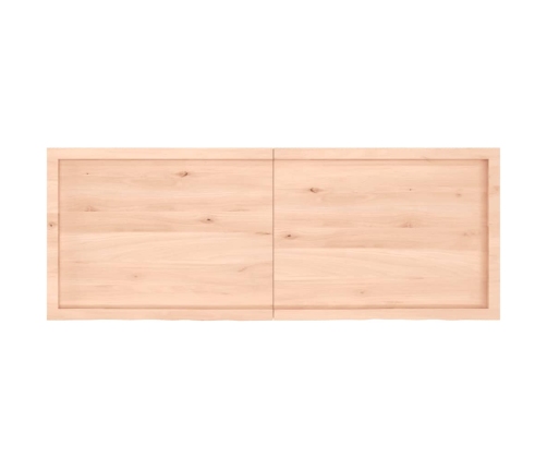 Estante de pared madera maciza roble sin tratar 160x60x(2-6) cm