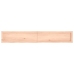 Estante de pared madera maciza roble sin tratar 180x30x(2-4) cm