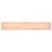 Estante de pared madera maciza roble sin tratar 180x30x(2-6) cm